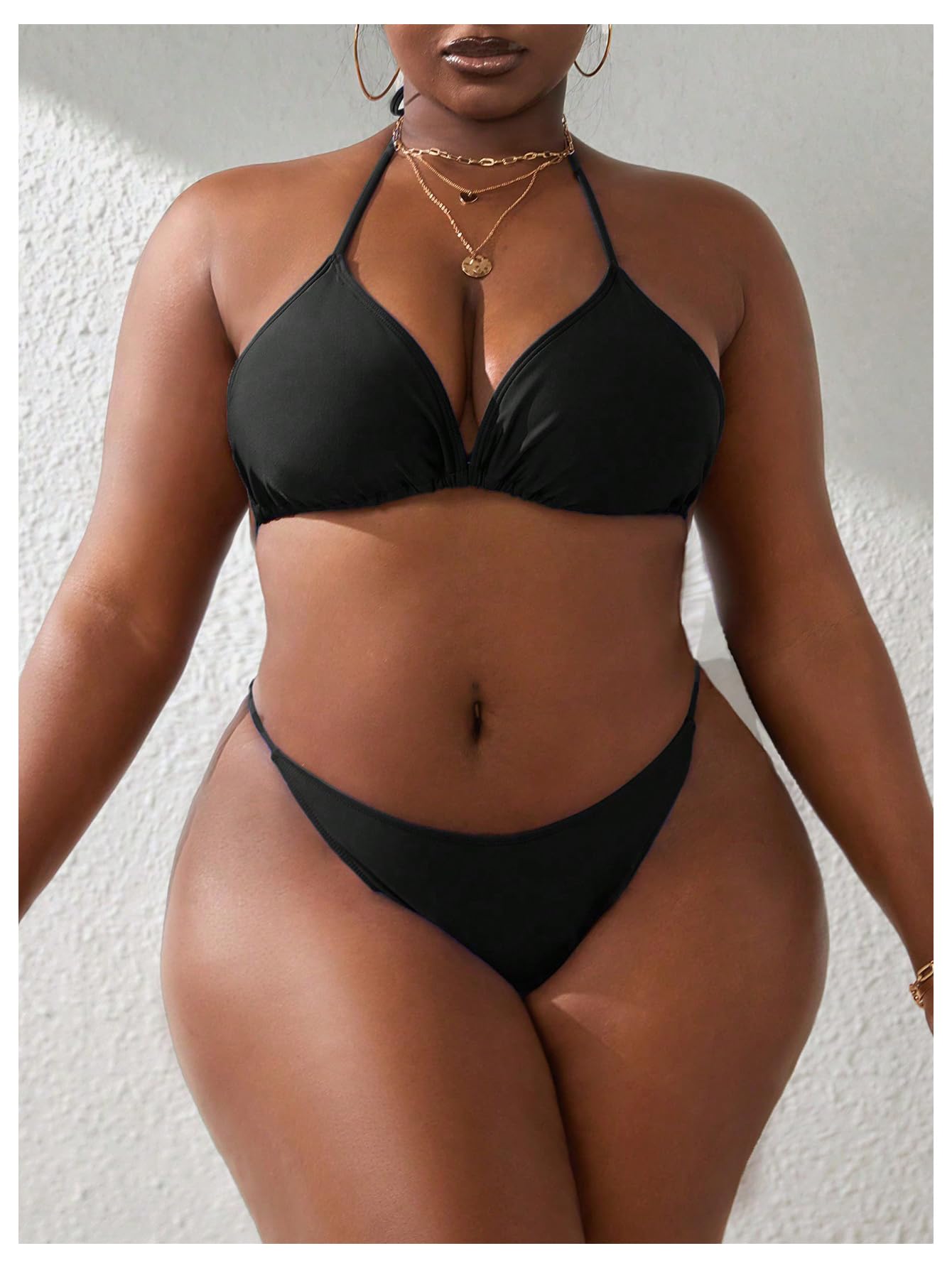 Plus Size Sexy 4 Piece Swimsuit with Cover -Up