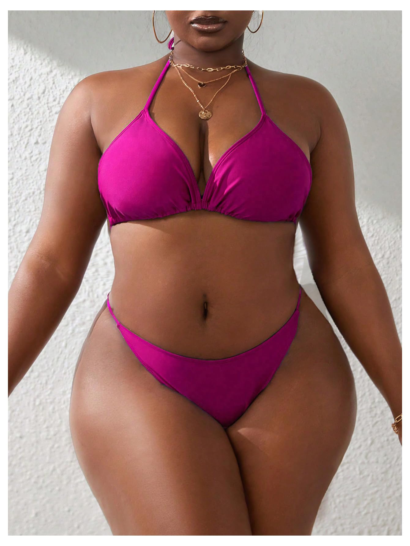 Plus Size Sexy 4 Piece Swimsuit with Cover -Up